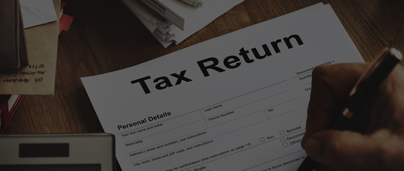 Income Tax Return Deduction Refund Concept